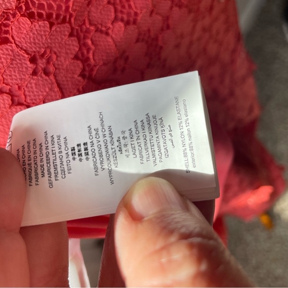 NWT Michael Kors Embellished Corded Lace Ruffle-Hem Dress - Picture 9 of 12